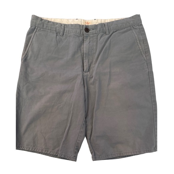 Dockers Other - Dockers Gray Shorts Mens Size 33 Casual Chino Flat Front Anchor Logo
